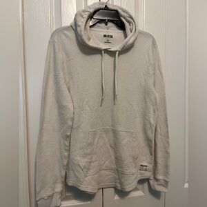 Hollister waffle knit light weight hoodie. Cream. Size S